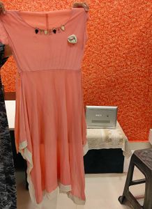 Peach Dress
