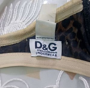 Dolce &amp; Gabbana signature leopard print bra