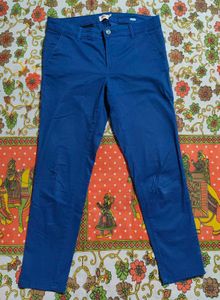Blue Casual Trousers
