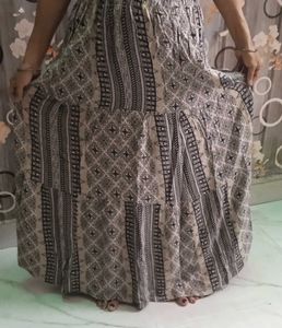 Bohemian Print Maxi Skirt