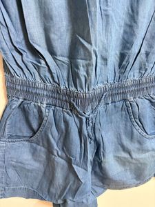 Chambray Tie Back Dress
