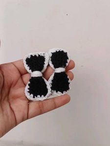 Cute Crochet Bow Hair Clips Set of 3