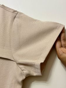 Beige Mini Dress