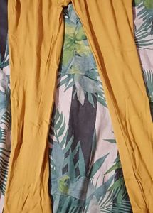 Women’s Mustard Yellow Stretchable Leggings – 3XL