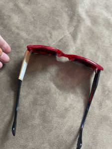 Red Tortoiseshell Cat-Eye Sunglasses