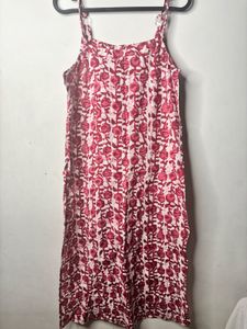 Elegant Red Printed Kurti | Size M