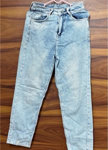Light Wash Distressed Denim Jeans