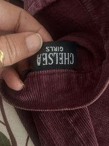 Maroon Corduroy skirt