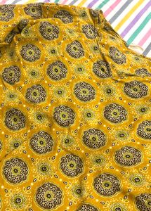 Yellow Printed Kurta