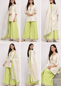 Elegant Kurta Set with Fancy Dupatta Unused
