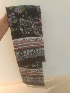 Stylish Black Floral Print Kurta Set