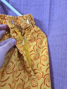 Yellow Printed Co-ord Set (with Dupatta)