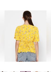 ONLY Casual Regular Sleeves PrintedWomen YellowTop
