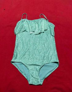 H&amp;M Mint Green Polka Dot One-Piece Swimsuit