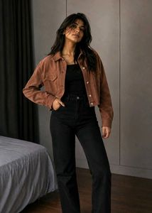 Cropped Corduroy Jacket
