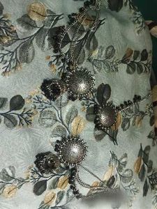 Elegant Silver & Black Jewelry Set