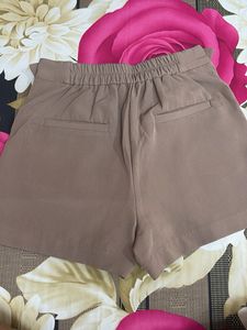 Chic Taupe High-Waisted Shorts