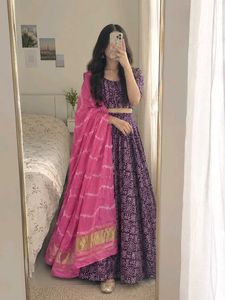 Purple Lehenga Choli