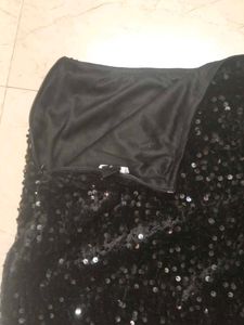 Sparkly Black Mini Skirt