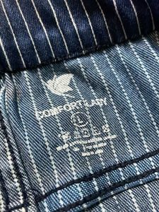 Blue Striped Pants