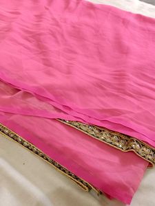 Beautiful Pink Saree For Women