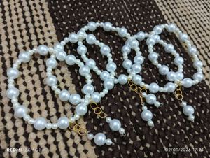 Elegant Faux Pearl Bracelet Set