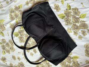 Black Sweetheart Neckline Bralette