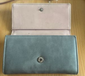 Grey Textured Clutch Wallet