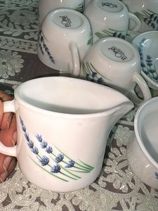 Laopala Lavender Tea Set - 6 Cups &amp; 5 Saucers