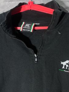 Navy Blue Quarter Zip unisex  Sweatshirt