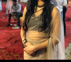 Elegant Beige Saree
