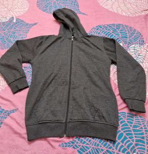 Gray Zip-Up Hoodie