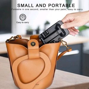Adjustable &amp; Foldable Mobile Stand Black