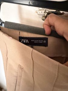 ZARA Beige Tailored Pants