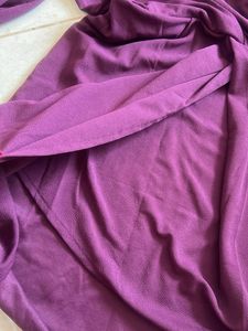 Elegant Purple Puff Sleeve Wrap Dress
