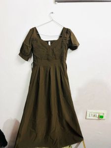 Elegant Brown Maxi Dress