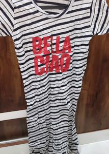 6 long tshirt Bella Ciao Striped Tunic T
