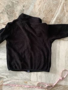 Cozy Black Fleece Jacket