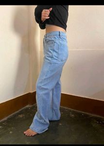 Light Wash Wide Leg Jeans