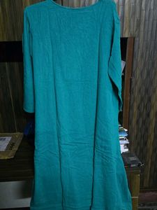 Teal Embroidered Kurta