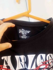 Graphic Print Black T-Shirt