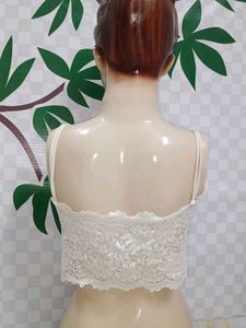 (1200)White Lace Bralette