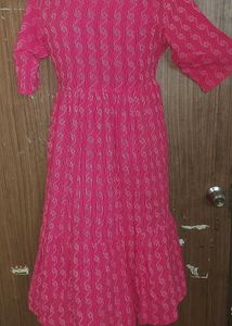 Vibrant Pink Ethnic Gown