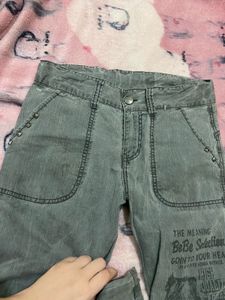 y2k grey bootcut Jeans