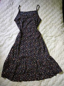 Floral Print Spaghetti Strap Dress