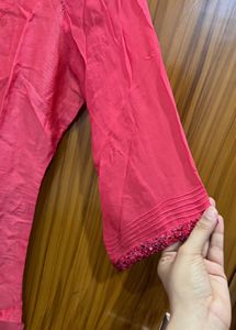 wishful by W Pink Sequined Kurta