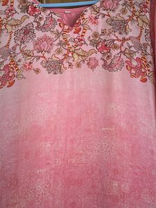 Elegant Pink Printed Kurta from Admyrin