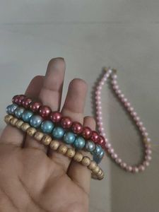 Pearl Beaded Necklaces Fancy