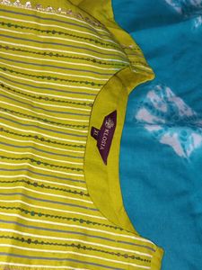 Green Striped Kurta