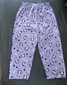 Cute Panda Print Pajama Lavender Women